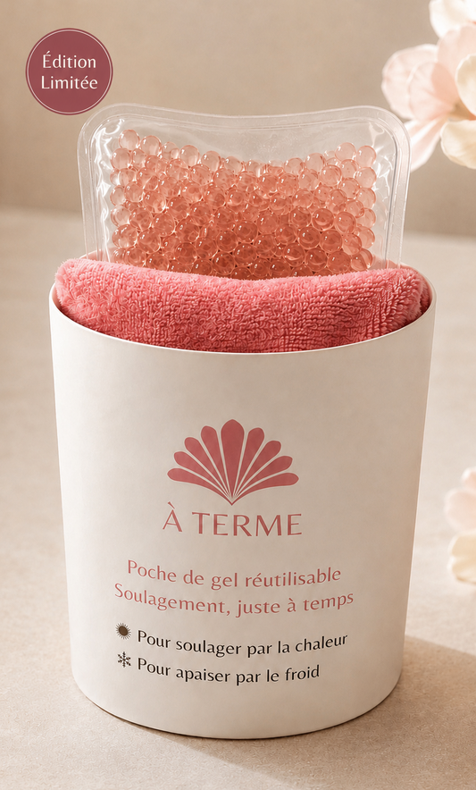 Poche de gel chaud froid réutilisable — Douceur et confort maternité — À TERME